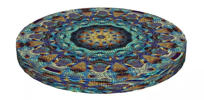 Bertoni RING, Круглая подушка для стула, декоративная водонепроницаемая подушка для сиденья с рисунком, 40 см x 4 см Барселона