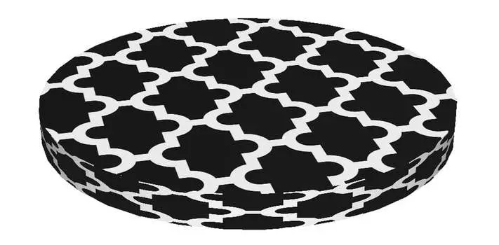 Bertoni RING, Круглая подушка для стула, декоративная водонепроницаемая подушка для сиденья с рисунком, 40 см x 4 см Maroko Night