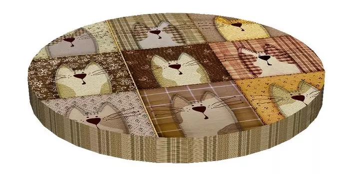 Bertoni RING, Круглая подушка для стула, декоративная водонепроницаемая подушка для сиденья с рисунком, 40 см x 4 см ПЕКЕСО БЕЖЕВЫЙ