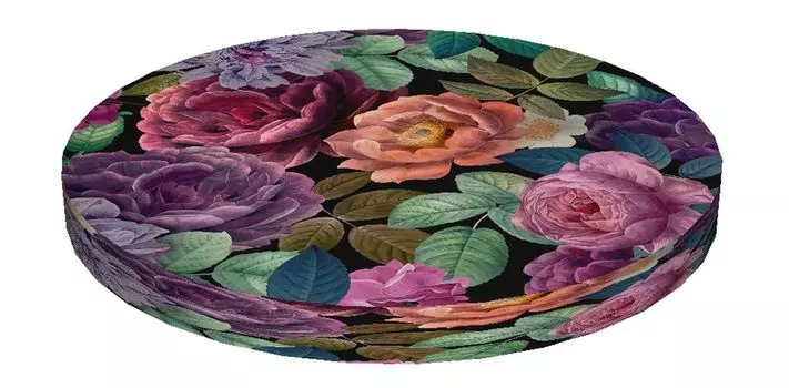 Bertoni RING, Круглая подушка для стула, декоративная водонепроницаемая подушка для сиденья с рисунком, 40 см x 4 см, Enigma