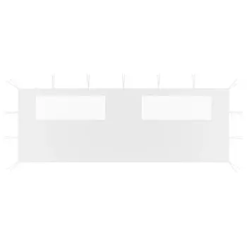 Беседка боковая с окнами 6х2 м кремовый DKD HOME DECOR, серый