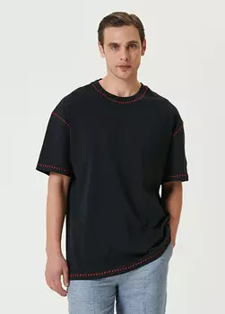 Бесплатная мужская футболка Heaven Croche Pcfg, черный