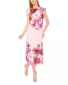 Бесплатное платье-колонна из сетки Ted Baker, розовый