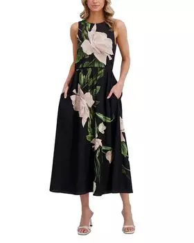 Бесплатное платье макси с расклешенным низом Ted Baker, черный