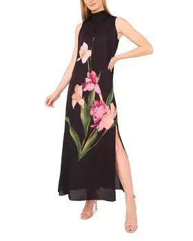 Бесплатное платье макси с разрезом и бантом Ted Baker, черный