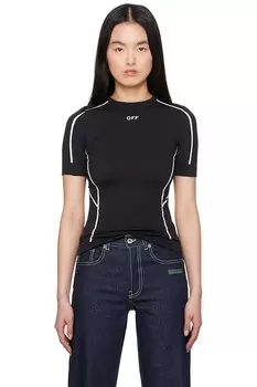 Беспортовый топ с коротким рукавом Off-White, мультиколор