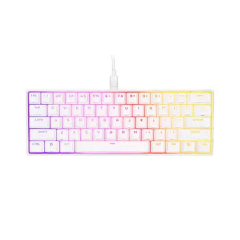 Беспроводная игровая клавиатура Corsair K65 RGB Mini, MLX Red, белый, английская раскладка