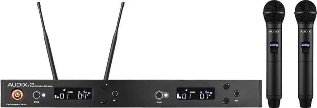 Беспроводная микрофонная система Audix AP42 OM5 Dual Handheld Wireless Microphone System (B Band, 554-586 MHz)