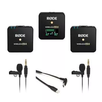 Беспроводная микрофонная система RODE WIGO II, (2) Lav GO, SC15, Cloth
