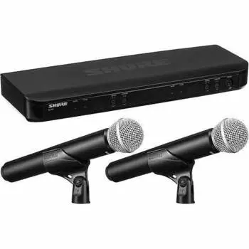 Беспроводная микрофонная система Shure BLX288/SM58 H11 Dual Handheld Wireless Microphone System (H11:572-596 MHz)