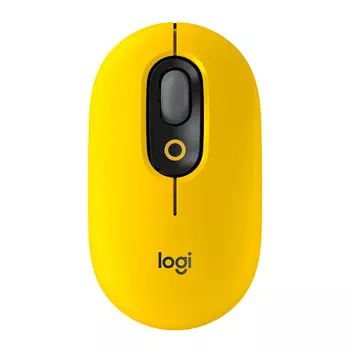 Беспроводная мышь Logitech POP, жёлтый-чёрный