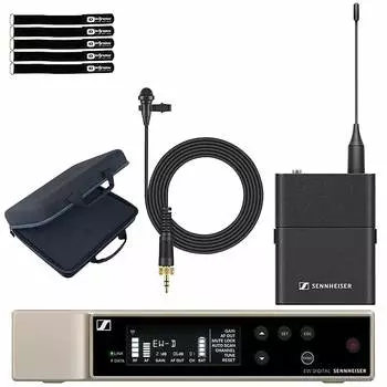Беспроводная петличная микрофонная система Sennheiser Sennheiser EW-D ME2 SET Wireless Lavalier Microphone System Q1-6 w Case