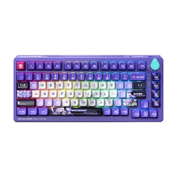Беспроводная/проводная механическая клавиатура Machenike K600T, purple, фиолетовый, английская раскладка