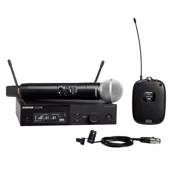 Беспроводная система Shure Shure SLXD124/85 Combo Wireless System with SM58 and WL185 (H55 Band / 514-558 MHz)
