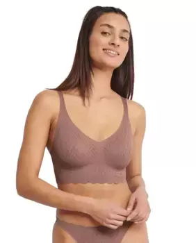 Беспроводной бюстгальтер без косточек Sloggi, светло-коричневый