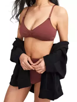 Беспроводной бюстгальтер для кормящих мам на каждый день Hatch, цвет anise