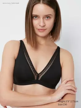 Беспроводной бюстгальтер Uniqlo, черный