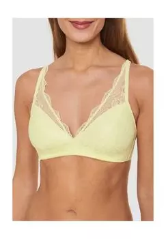 Беспроводной кружевной бюстгальтер с цветочным принтом Empower для женщин Manguun, цвет Pale Lime
