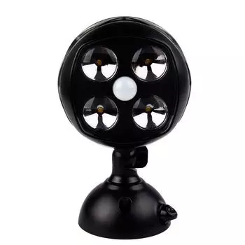 Беспроводной передатчик с 4 светодиодами 600 лм, питание от аккумулятора, детектор движения, радиозащита, детектор движения, устойчивый к атмосферным воздействиям настенный светодиодный светильник с питанием от аккумулятора Topchances