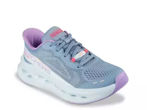 Беспроводные кроссовки с максимальной амортизацией - женские Skechers, Blue/Purple