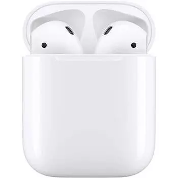 Беспроводные наушники Apple AirPods (2-го поколения), проводная зарядка, белый