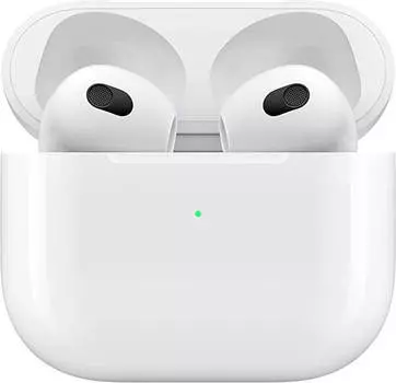 Беспроводные наушники Apple AirPods (3го поколения), проводная зарядка, белый