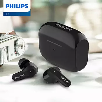 Беспроводные наушники Philips TAT3256 с шумоподавлением, черный