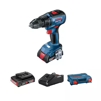 Дрель-шуруповерт Bosch GSR-18V-50 + двойной аккумулятор, зарядное устройство