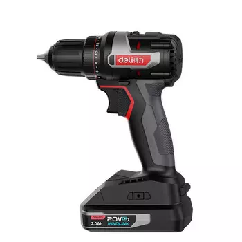 Бесщеточная литиевая электрическая дрель Deli DE-DZ20-1D2 литиевая электрическая дрель_20В_50Нм