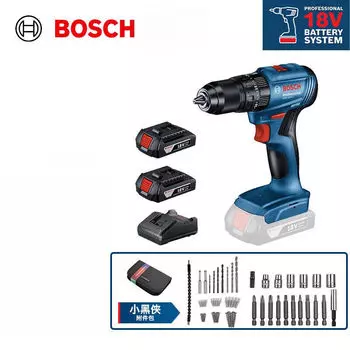 Дрель электрическая Bosch GSB 185-Li + комплект насадок, два аккумулятора, зарядное устройство