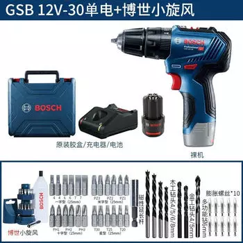 Дрель аккумуляторная GSB12V-30 + комплект насадок