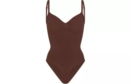 БЕСШОВНЫЕ СКРЫТЫЕ БОДИ SKIMS, КОРОТКИЕ БОДИ, Женские боди COCOA/COCOA, COCOA/Cocoa