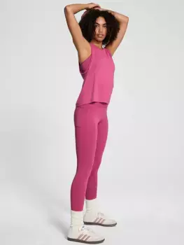 Бесшовная драпированная майка с мышцами Pink, лиловый