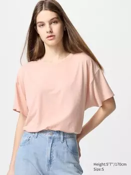 Бесшовная футболка airism Uniqlo, цвет 10 розовый