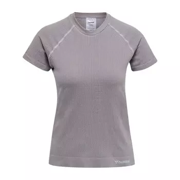 Бесшовная футболка Hmlmt Flow Футболка S/S Ladies HUMMEL, пастельный индиго