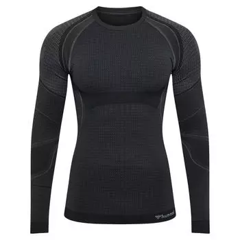 Бесшовная футболка Hmlmt Olli L/S Футболка L/S Мужчины HUMMEL, черный