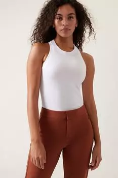 Бесшовная футболка с борцовской спиной Athleta, белый