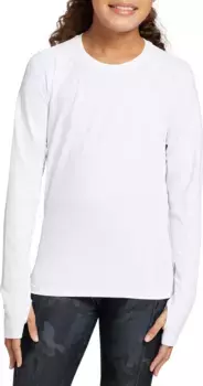 Бесшовная футболка с длинными рукавами DSG Girls' Movement, цвет Pure White