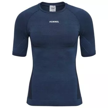 Бесшовная футболка с коротким рукавом Hummel Mike, синий