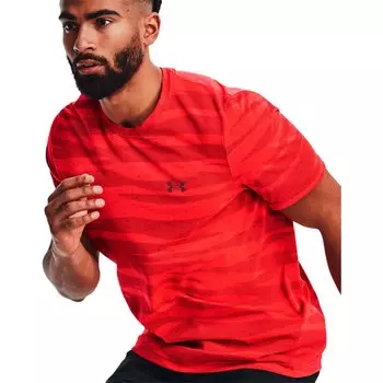Бесшовная футболка с коротким рукавом Under Armour Wave, красный