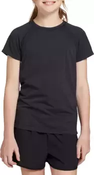 Бесшовная футболка с короткими рукавами DSG Girls' Movement, черный