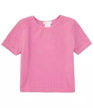 Бесшовная футболка с круглым вырезом с короткими рукавами для девочек GB Big Girls 7–16 лет, розовый