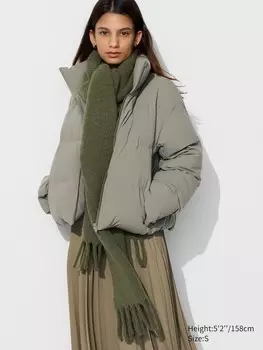 Короткая куртка-пуховик Uniqlo, 56 оливковый