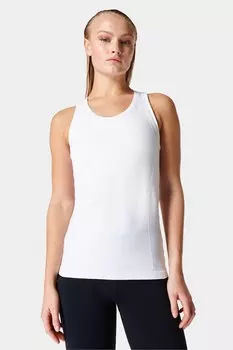 Бесшовная майка для тренировок спортсмена Sweaty Betty, белый