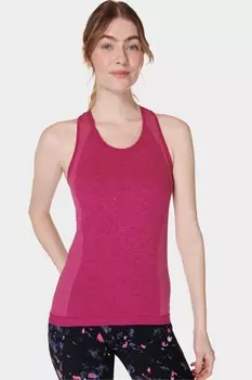Бесшовная майка для тренировок спортсмена Sweaty Betty, розовый