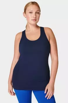 Бесшовная майка для тренировок спортсмена Sweaty Betty, синий