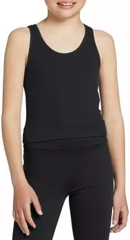 Бесшовная майка с бюстгальтером Dsg Girls Momentum, черный