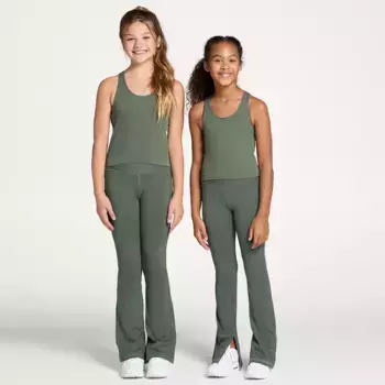 Бесшовная майка с бюстгальтером DSG Girls Momentum, цвет Muted Olive