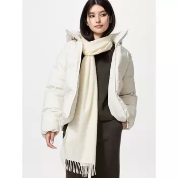 Бесшовная пуховая парка Uniqlo, 01 белый