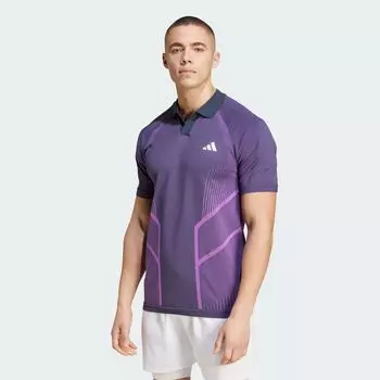 Бесшовная рубашка-поло Tennis Pro AEROREADY FreeLift Adidas, цвет Aurora Ink/Preloved Purple